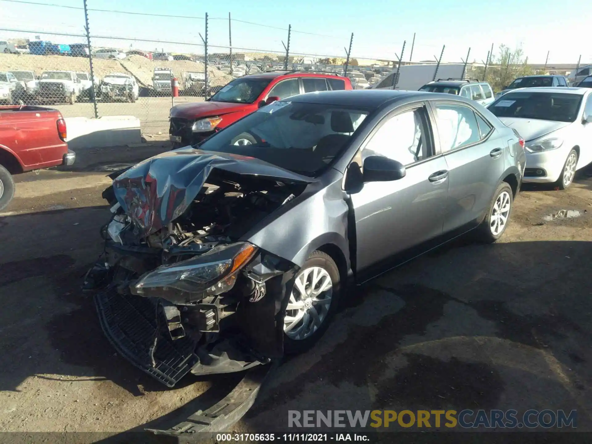 2 Photograph of a damaged car 2T1BURHEXKC169422 TOYOTA COROLLA 2019