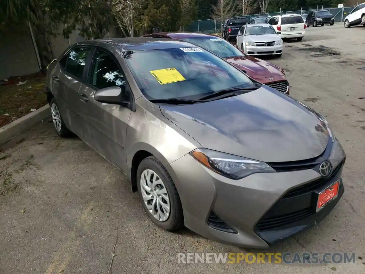 1 Photograph of a damaged car 2T1BURHEXKC170764 TOYOTA COROLLA 2019