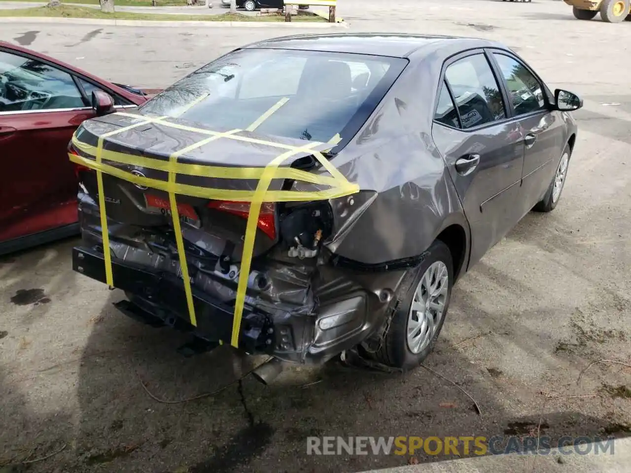 4 Photograph of a damaged car 2T1BURHEXKC170764 TOYOTA COROLLA 2019