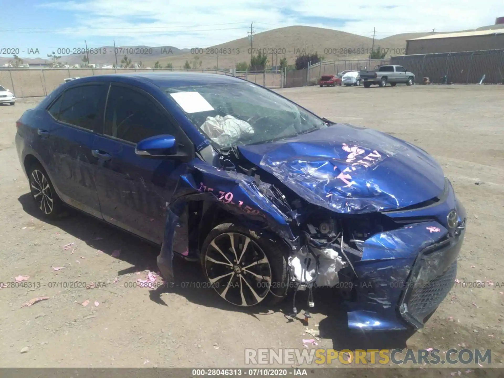 1 Photograph of a damaged car 2T1BURHEXKC170800 TOYOTA COROLLA 2019