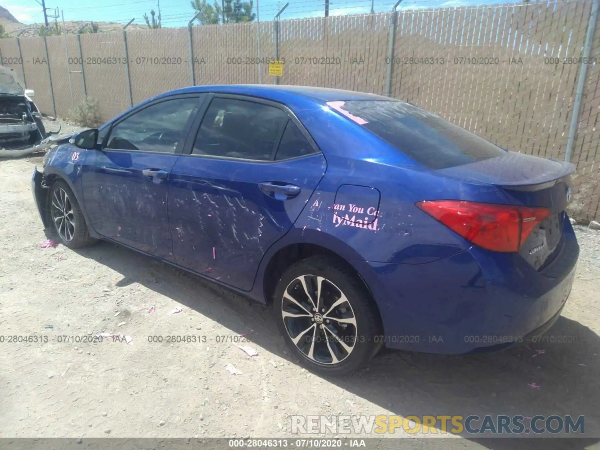 3 Photograph of a damaged car 2T1BURHEXKC170800 TOYOTA COROLLA 2019