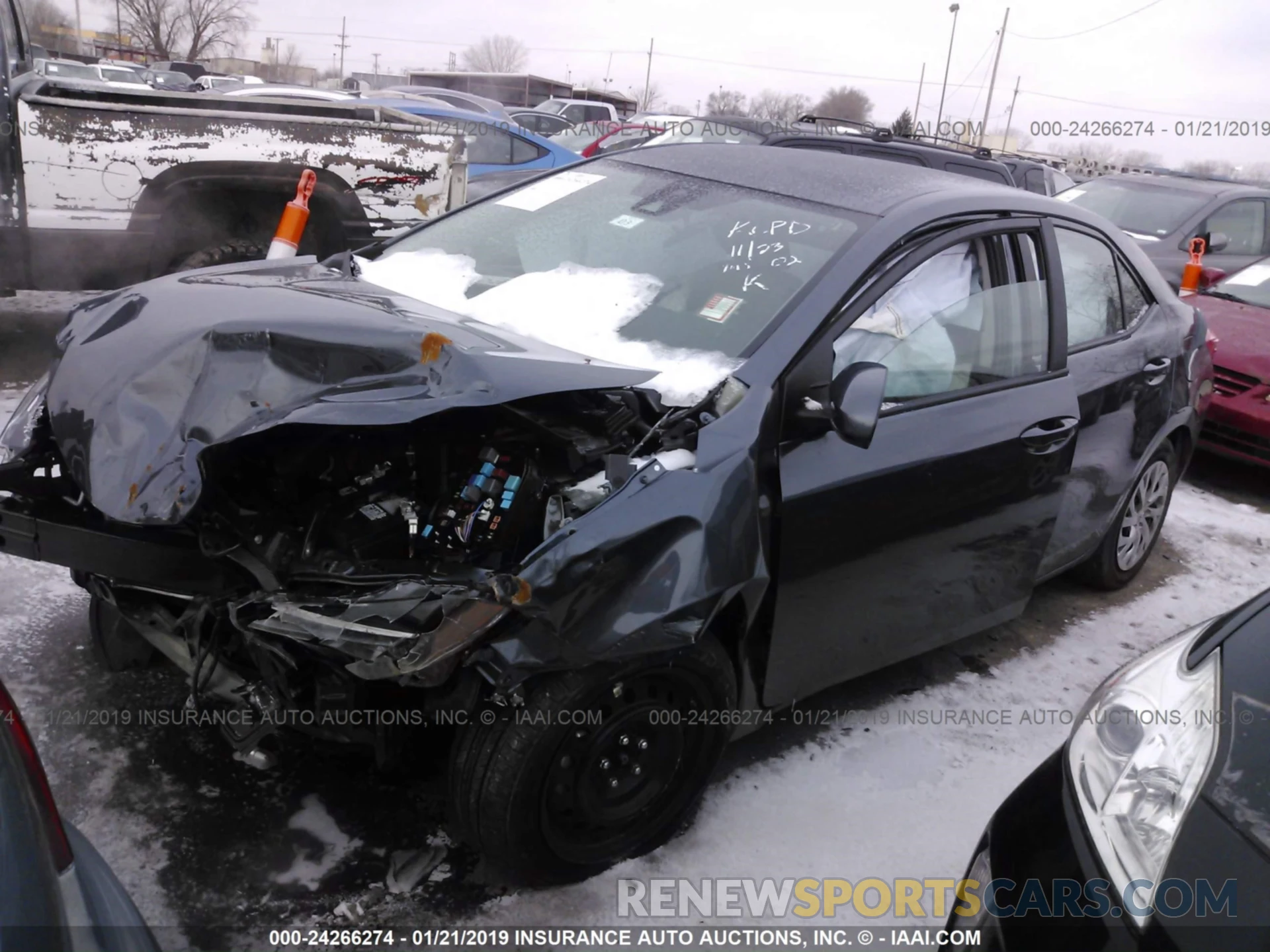 2 Photograph of a damaged car 2T1BURHEXKC170912 TOYOTA COROLLA 2019