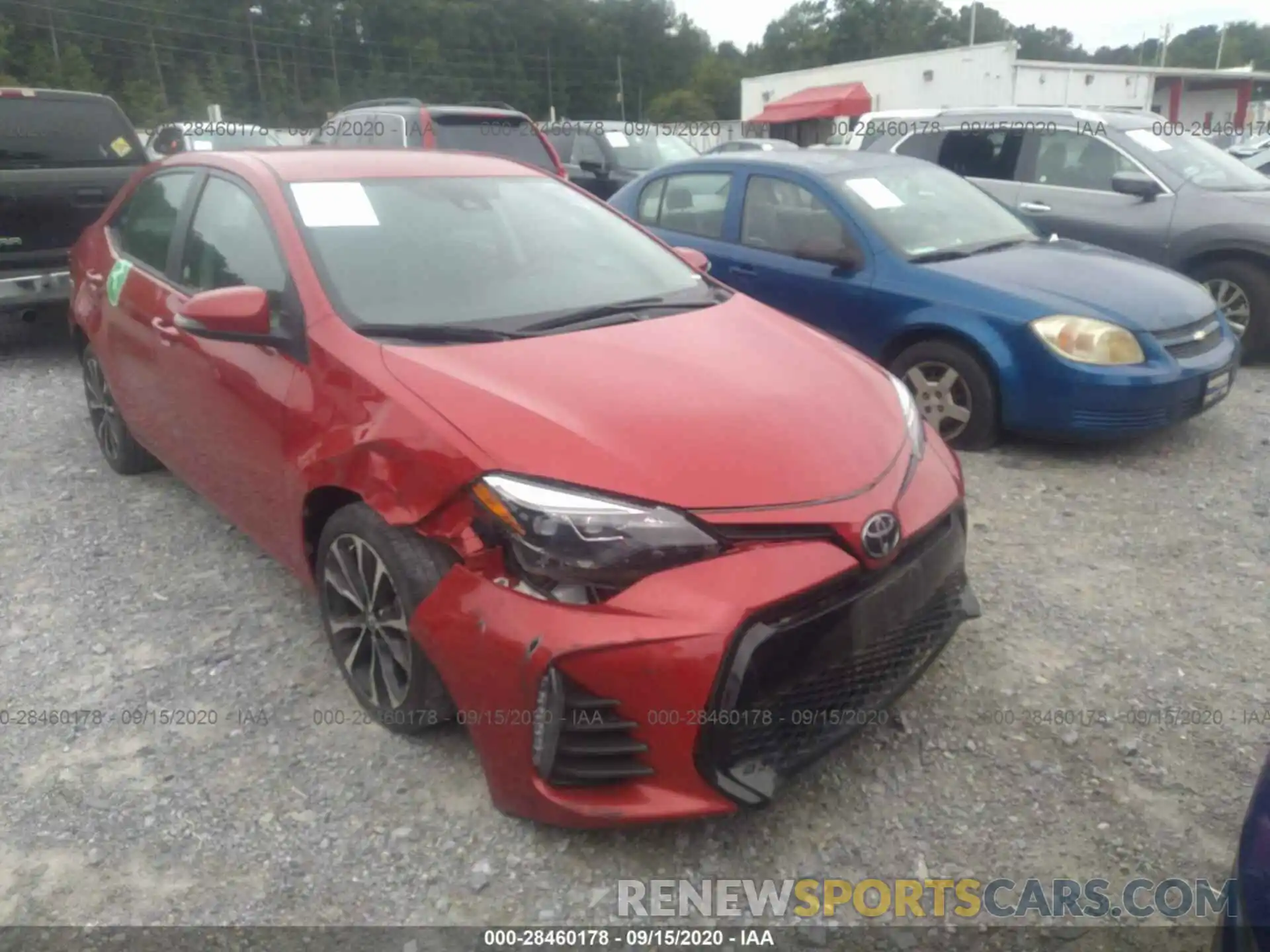 1 Photograph of a damaged car 2T1BURHEXKC171350 TOYOTA COROLLA 2019