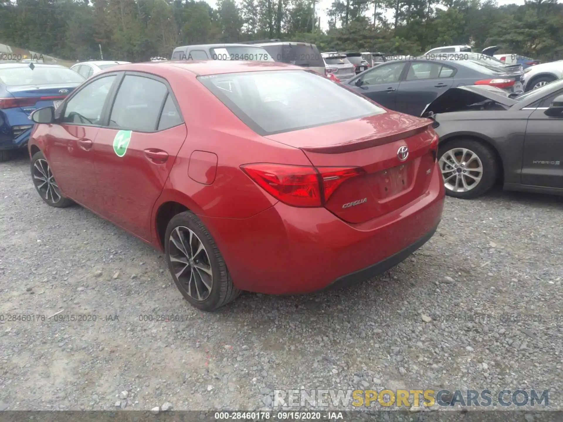 3 Photograph of a damaged car 2T1BURHEXKC171350 TOYOTA COROLLA 2019