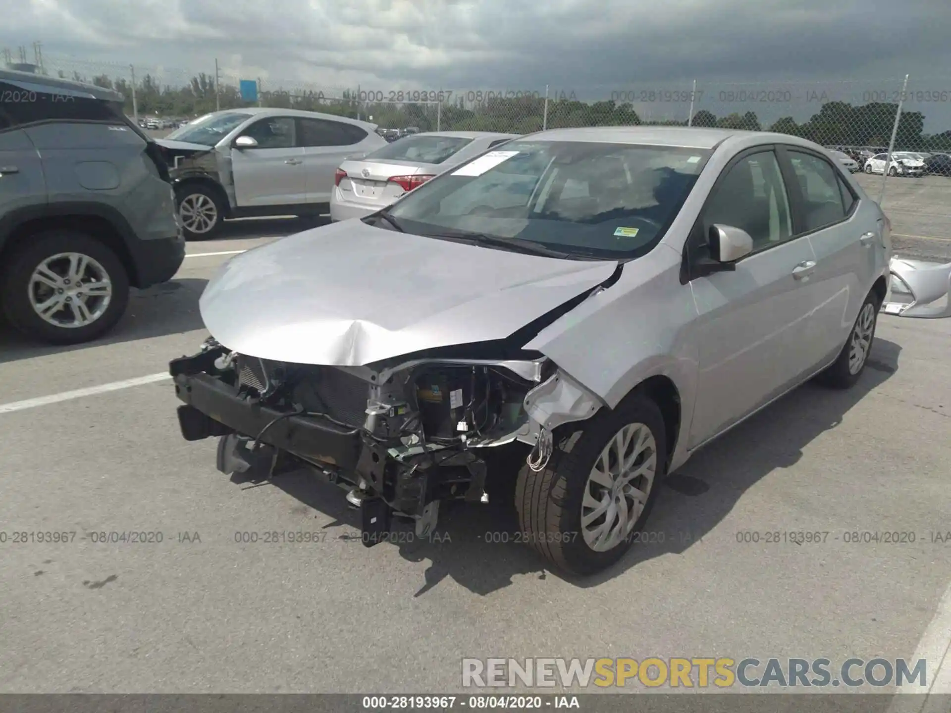 6 Photograph of a damaged car 2T1BURHEXKC171381 TOYOTA COROLLA 2019