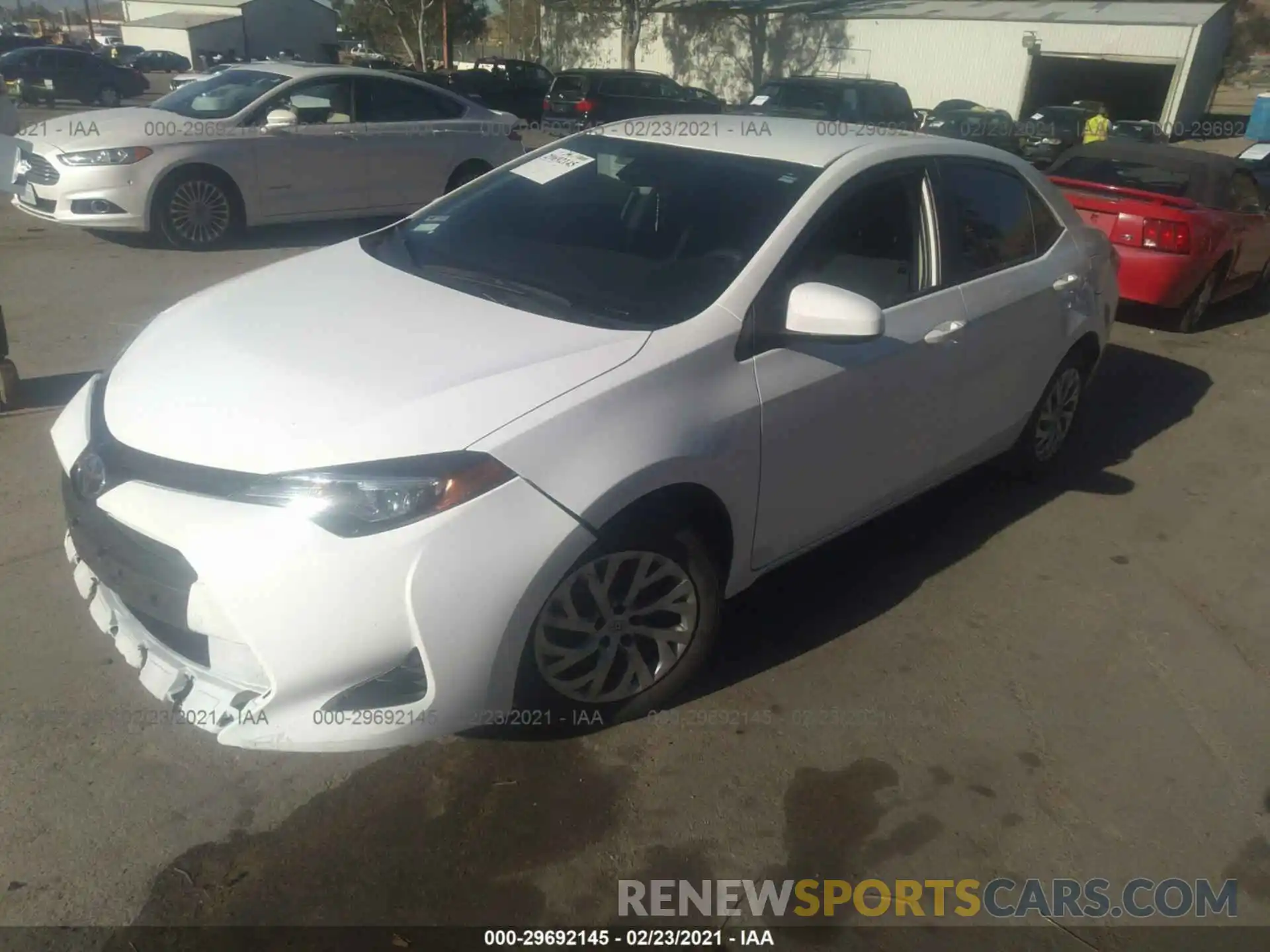 2 Photograph of a damaged car 2T1BURHEXKC171588 TOYOTA COROLLA 2019