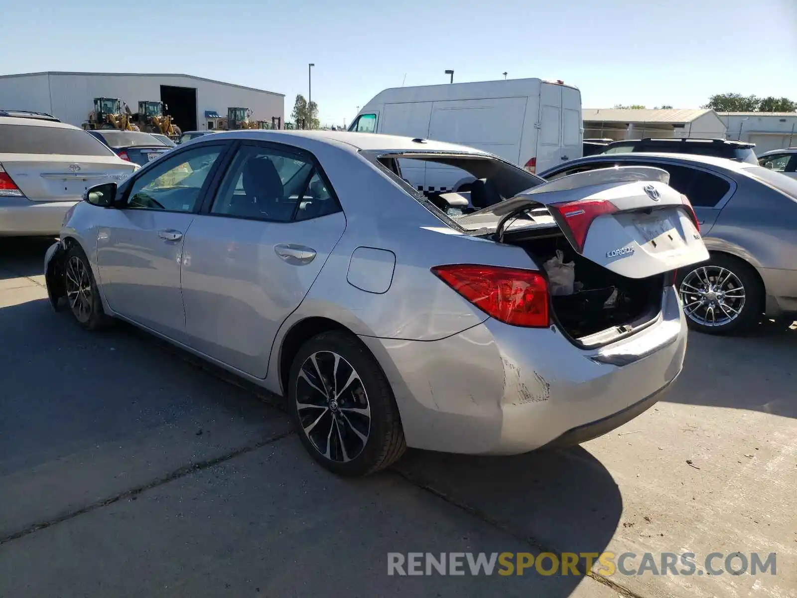 3 Photograph of a damaged car 2T1BURHEXKC171929 TOYOTA COROLLA 2019