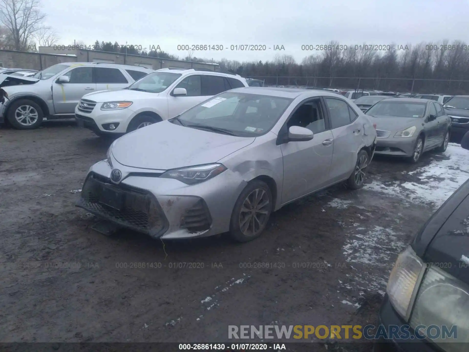 2 Photograph of a damaged car 2T1BURHEXKC172367 TOYOTA COROLLA 2019