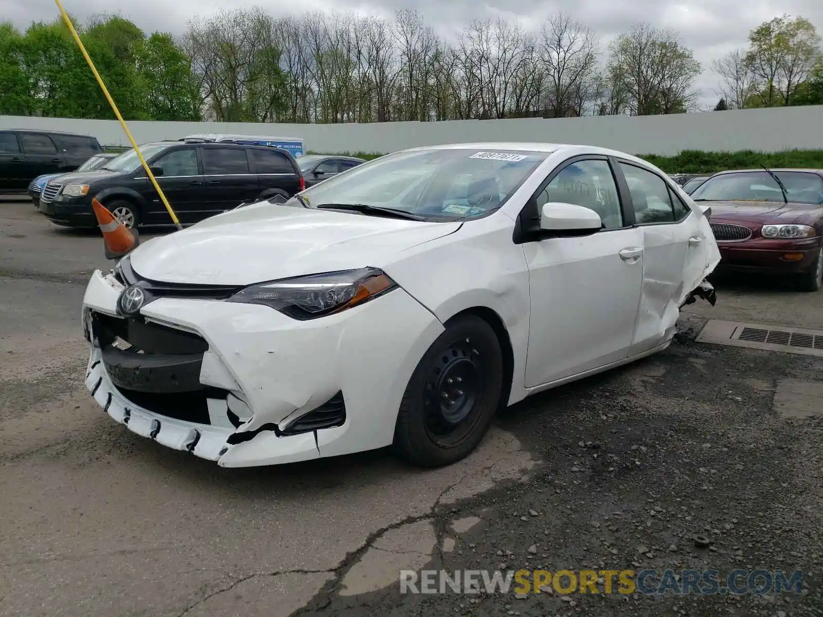 2 Photograph of a damaged car 2T1BURHEXKC172434 TOYOTA COROLLA 2019