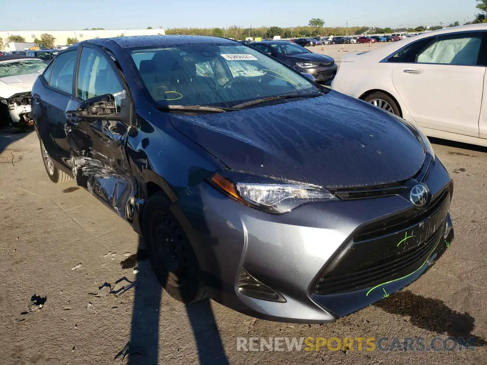 1 Photograph of a damaged car 2T1BURHEXKC172840 TOYOTA COROLLA 2019