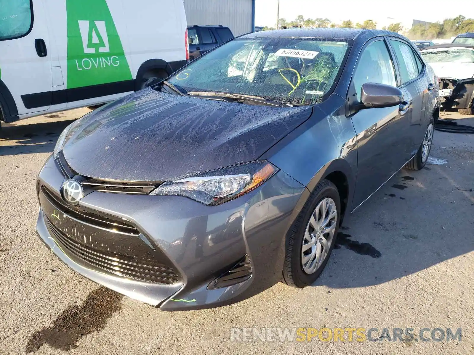 2 Photograph of a damaged car 2T1BURHEXKC172840 TOYOTA COROLLA 2019