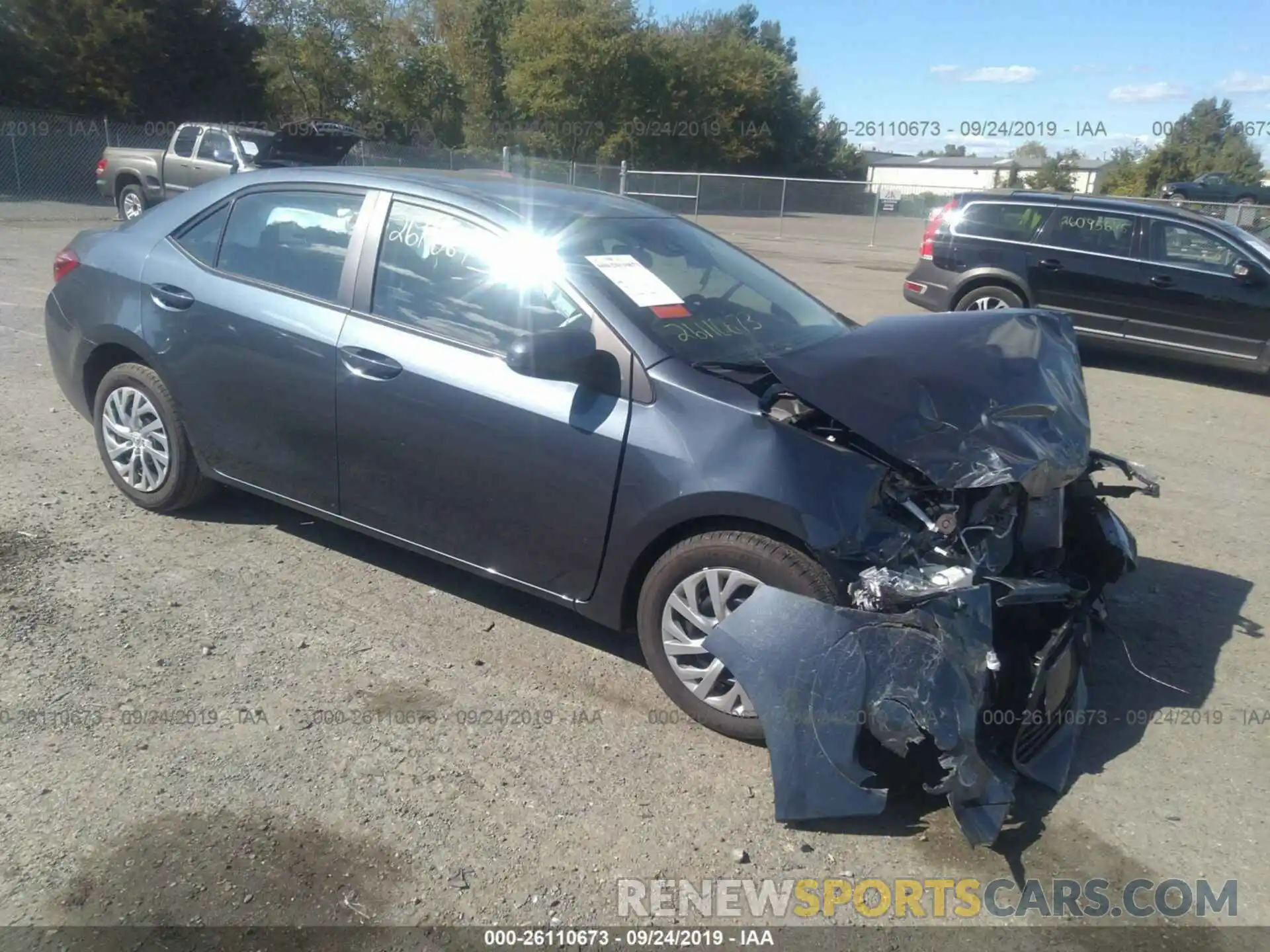 1 Photograph of a damaged car 2T1BURHEXKC174037 TOYOTA COROLLA 2019