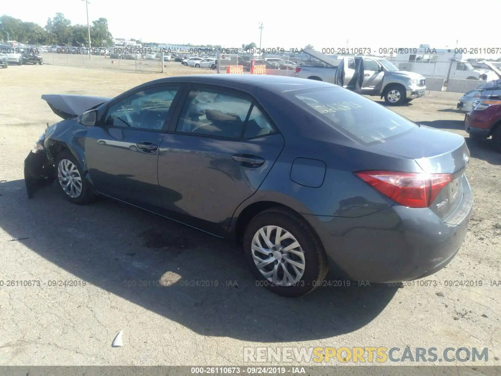 3 Photograph of a damaged car 2T1BURHEXKC174037 TOYOTA COROLLA 2019