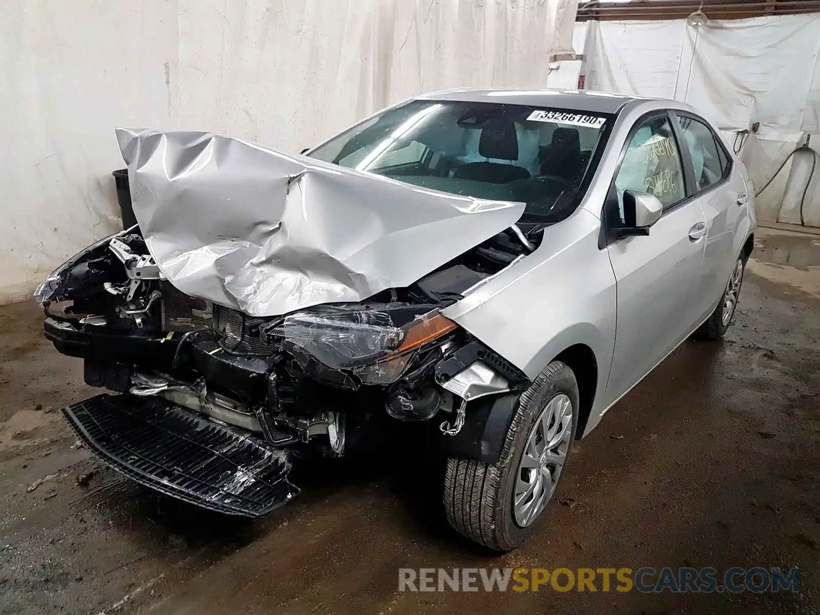 2 Photograph of a damaged car 2T1BURHEXKC174703 TOYOTA COROLLA 2019