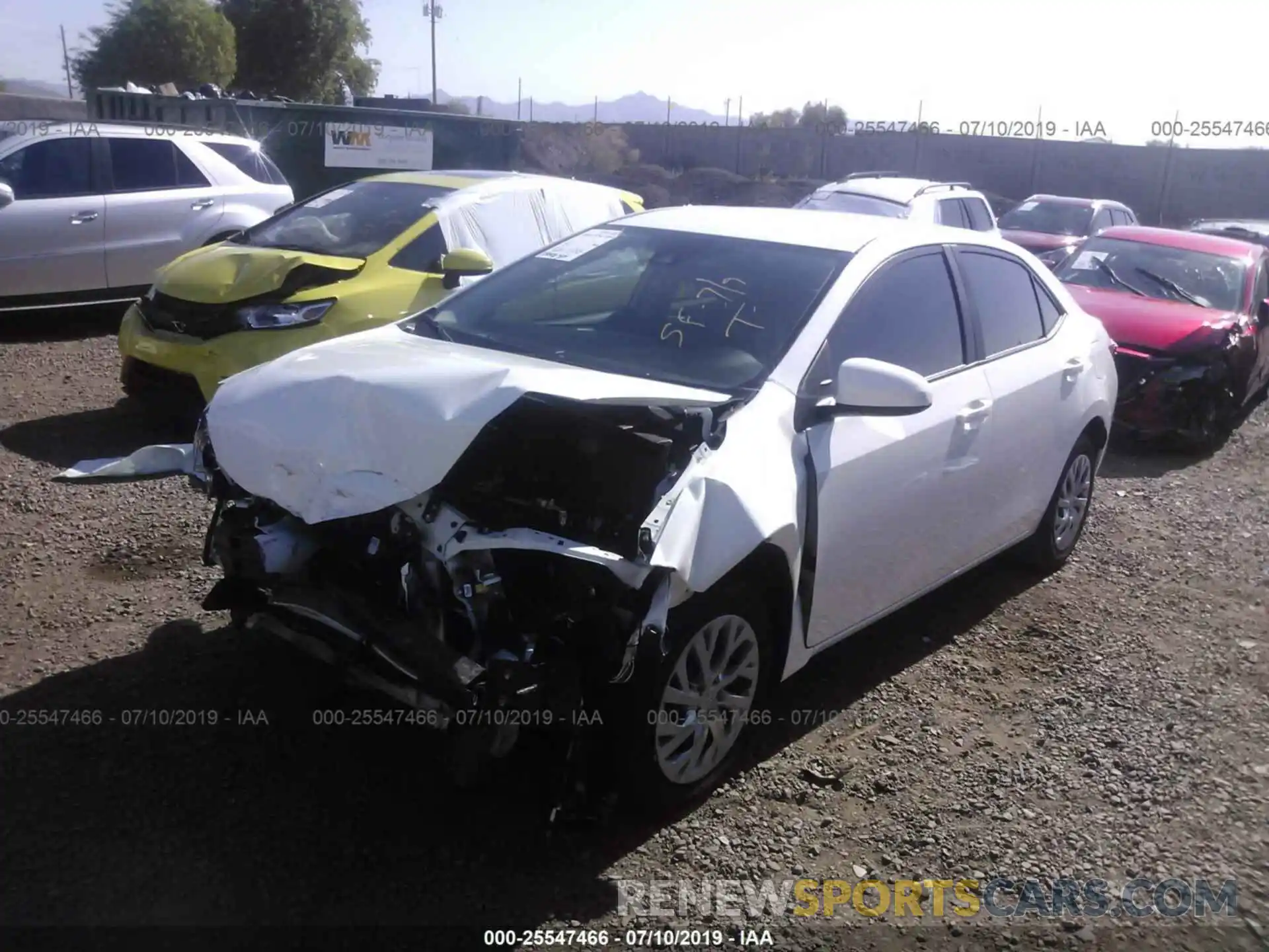 2 Photograph of a damaged car 2T1BURHEXKC175026 TOYOTA COROLLA 2019