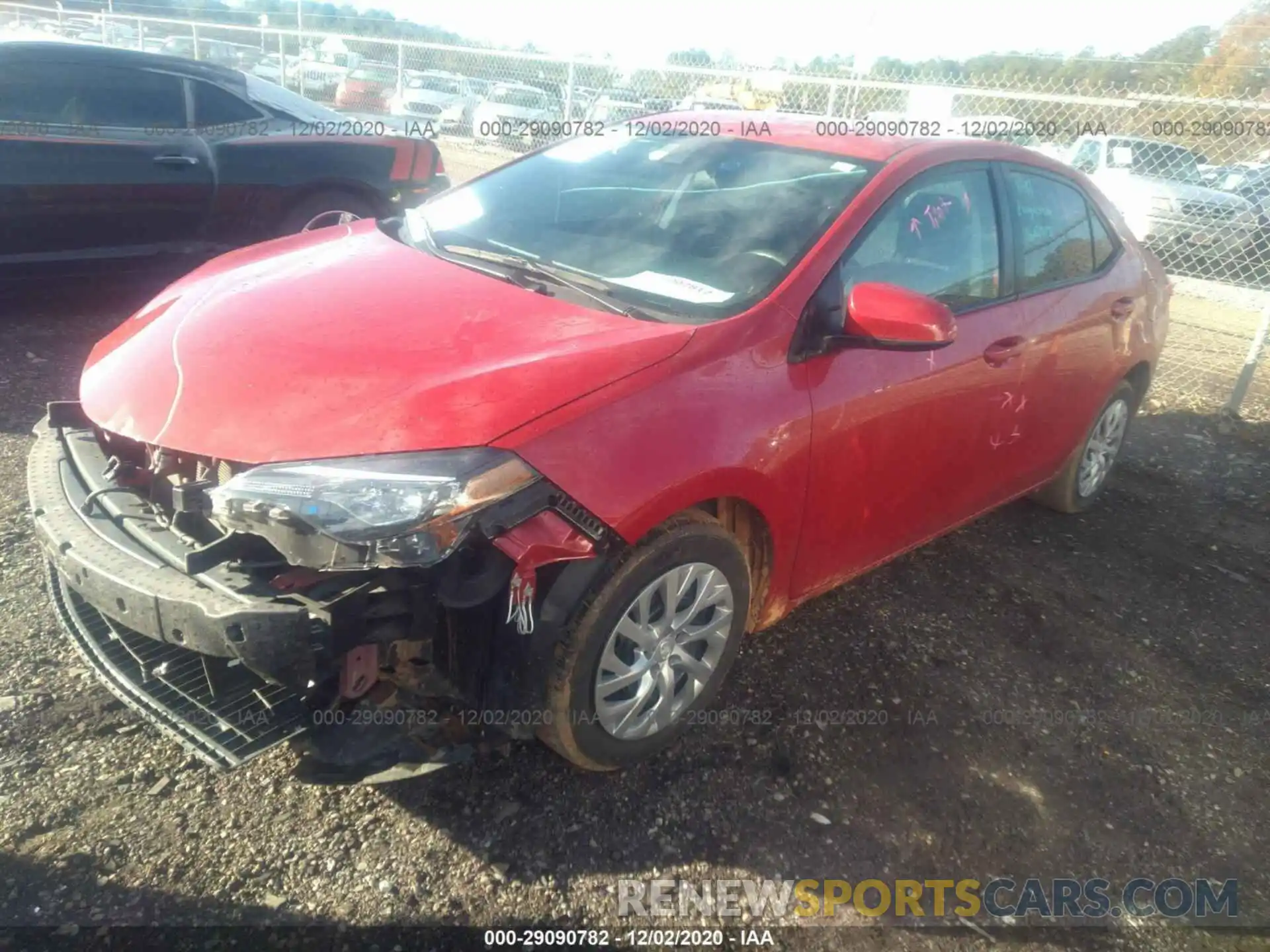 2 Photograph of a damaged car 2T1BURHEXKC176256 TOYOTA COROLLA 2019