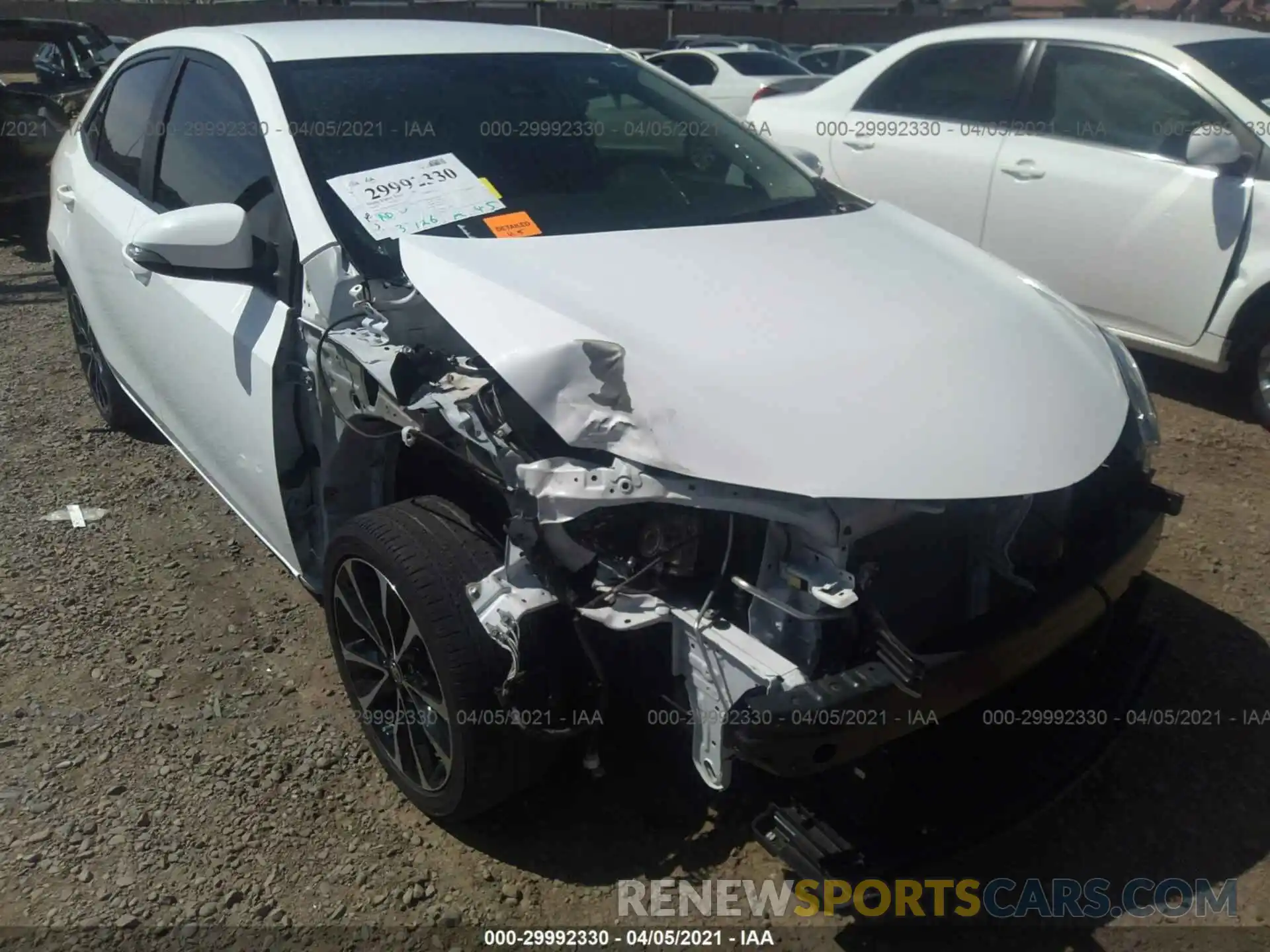 6 Photograph of a damaged car 2T1BURHEXKC176323 TOYOTA COROLLA 2019