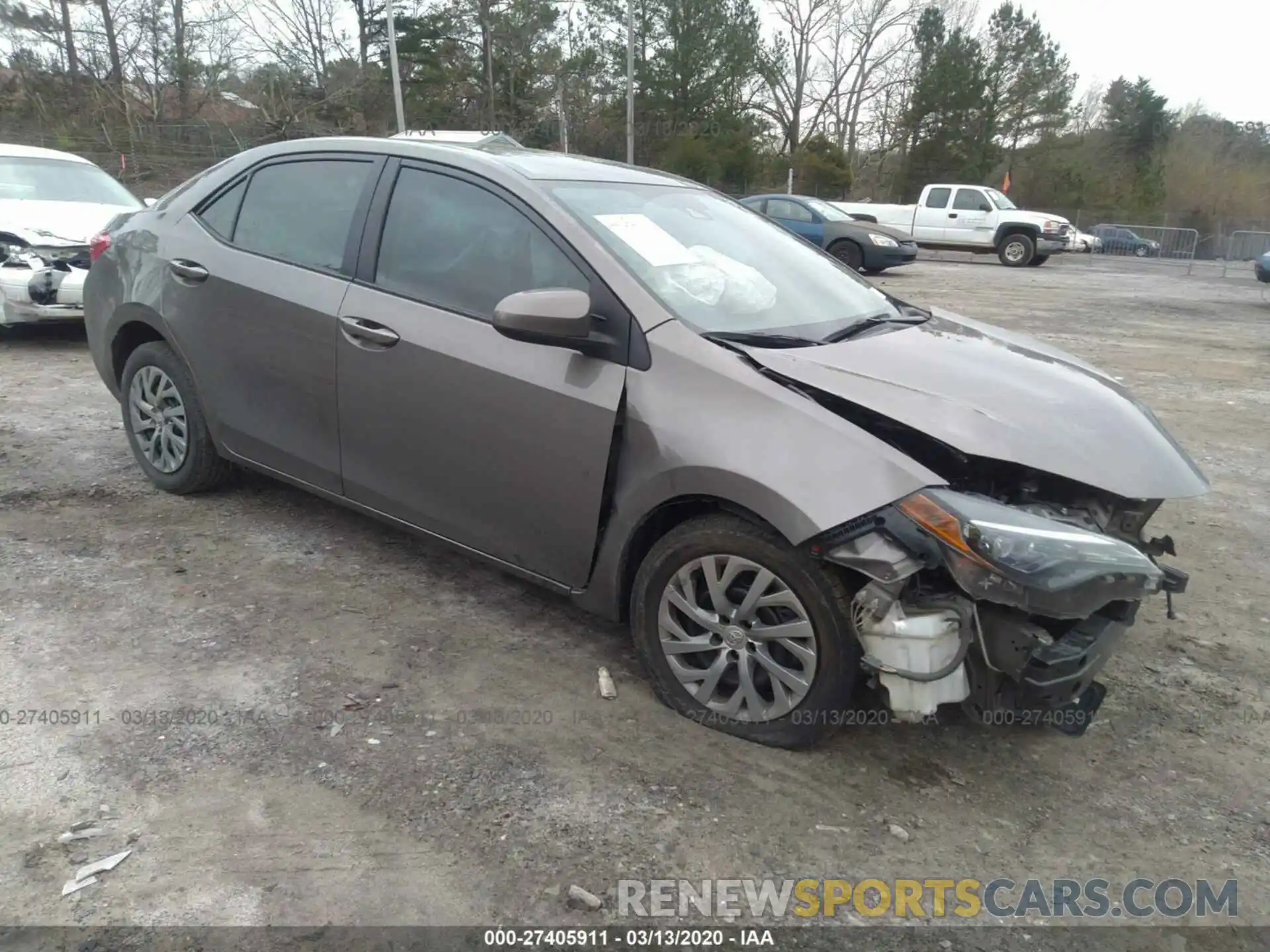 1 Photograph of a damaged car 2T1BURHEXKC176936 TOYOTA COROLLA 2019