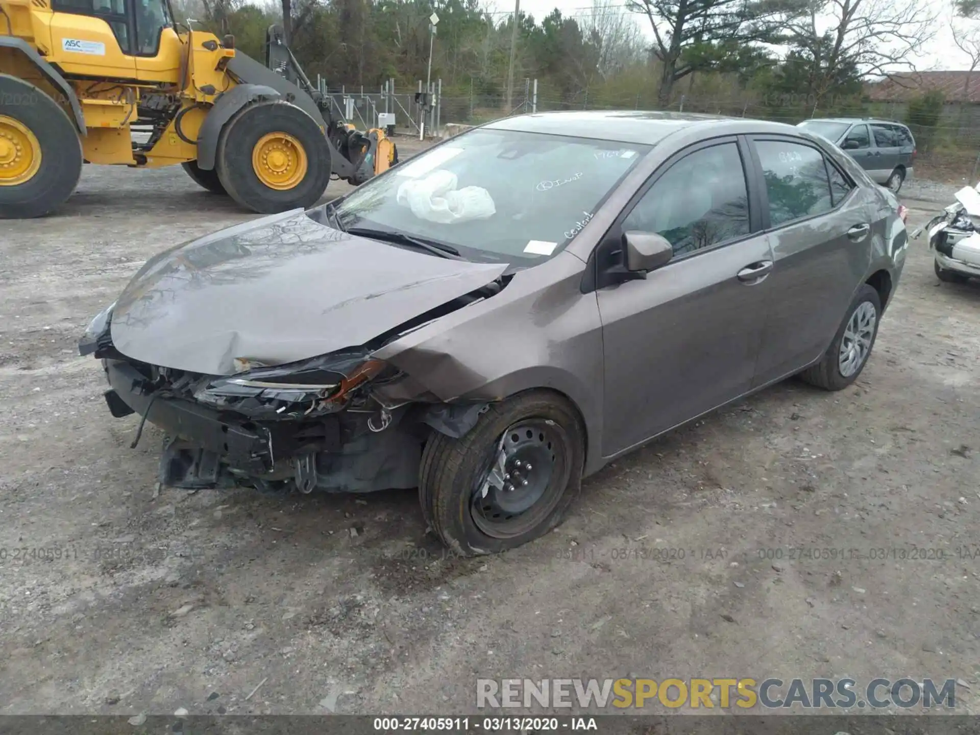 2 Photograph of a damaged car 2T1BURHEXKC176936 TOYOTA COROLLA 2019