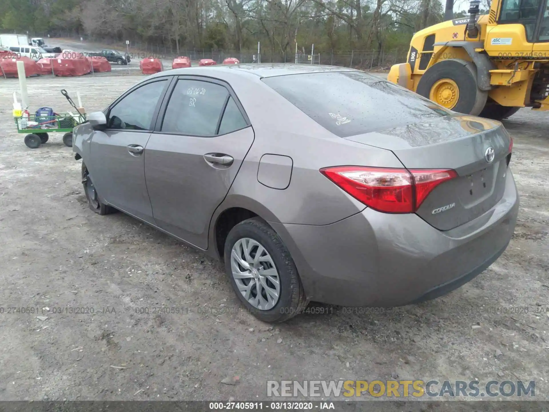 3 Photograph of a damaged car 2T1BURHEXKC176936 TOYOTA COROLLA 2019