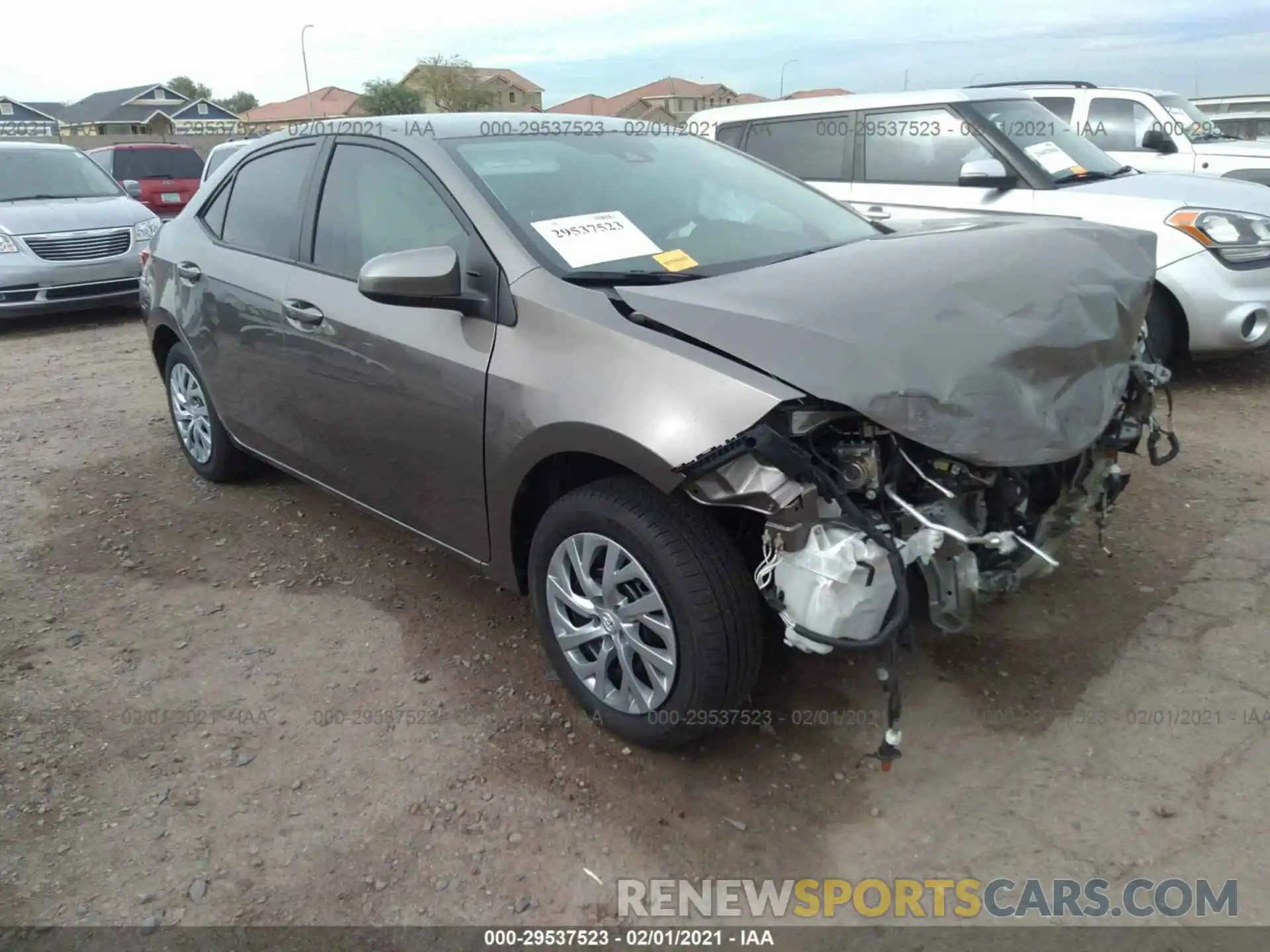 1 Photograph of a damaged car 2T1BURHEXKC177195 TOYOTA COROLLA 2019