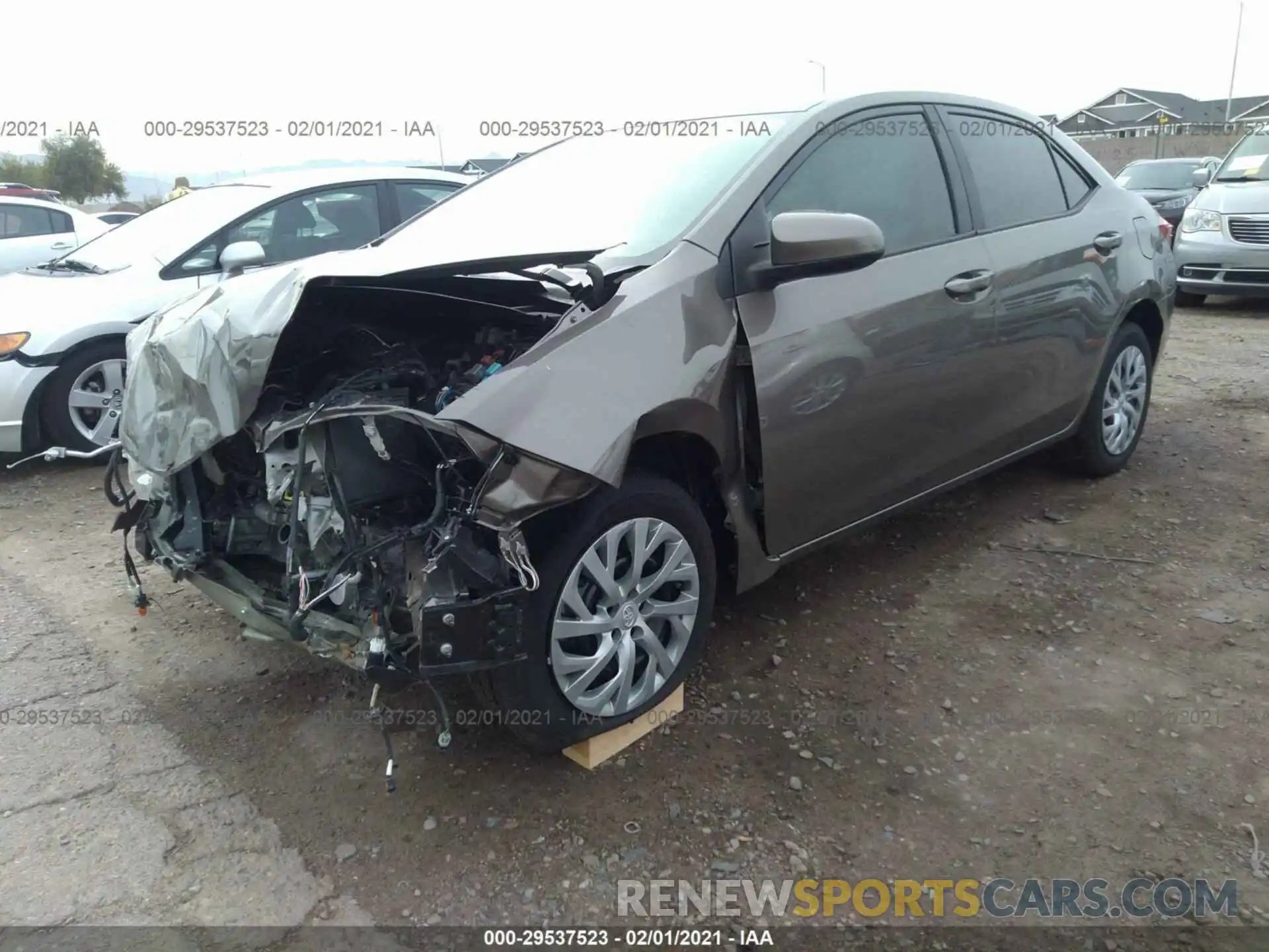 2 Photograph of a damaged car 2T1BURHEXKC177195 TOYOTA COROLLA 2019