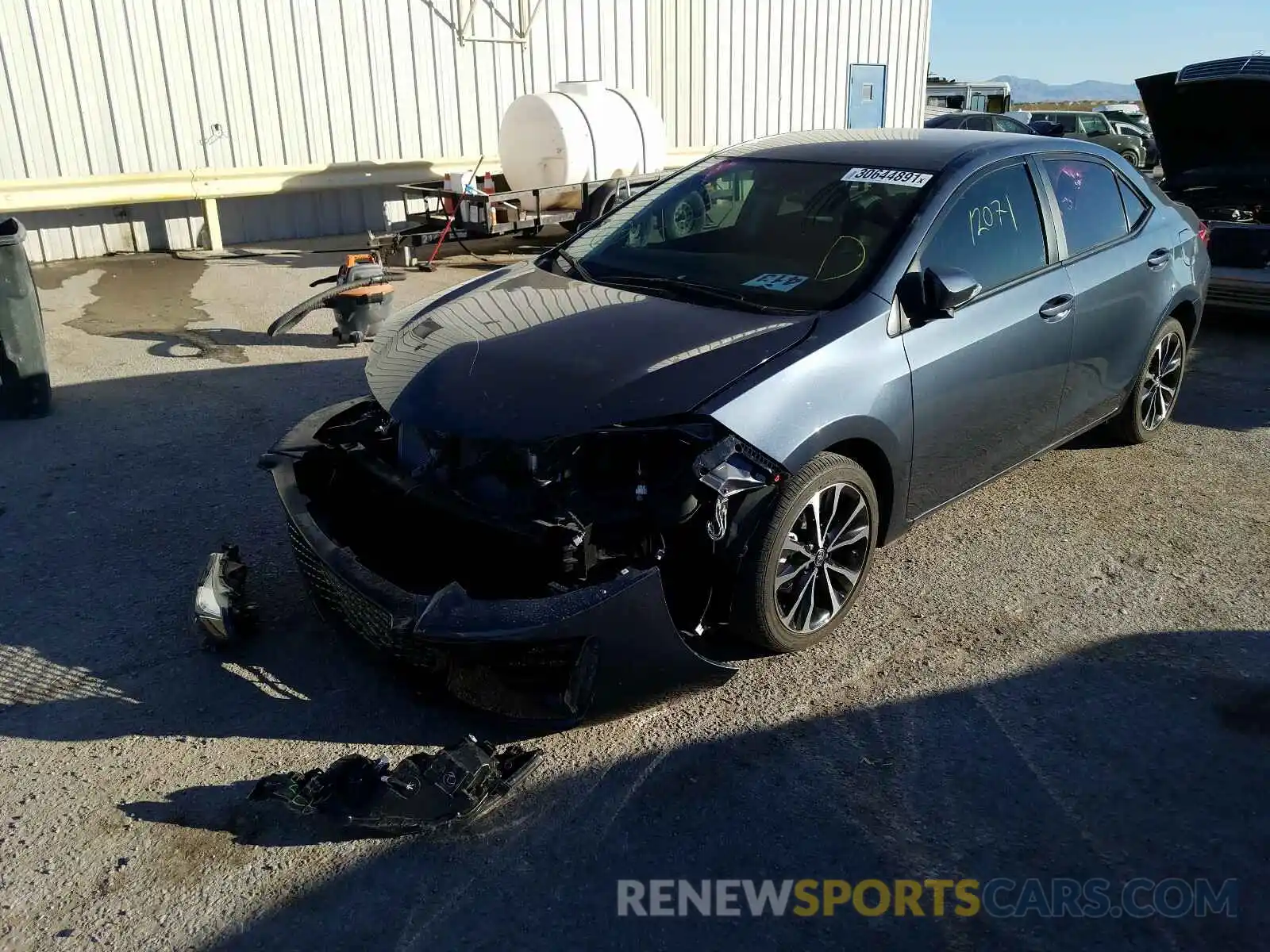 2 Photograph of a damaged car 2T1BURHEXKC177259 TOYOTA COROLLA 2019