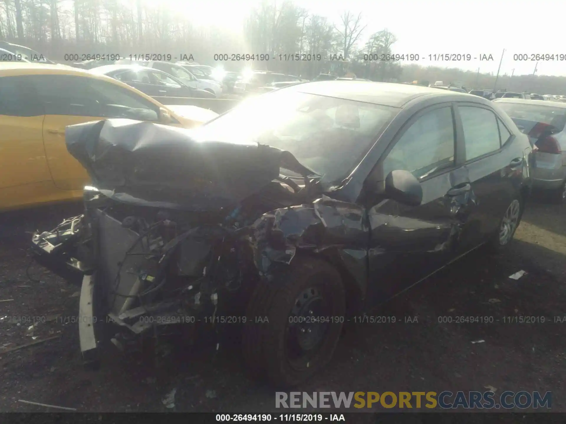 2 Photograph of a damaged car 2T1BURHEXKC177603 TOYOTA COROLLA 2019