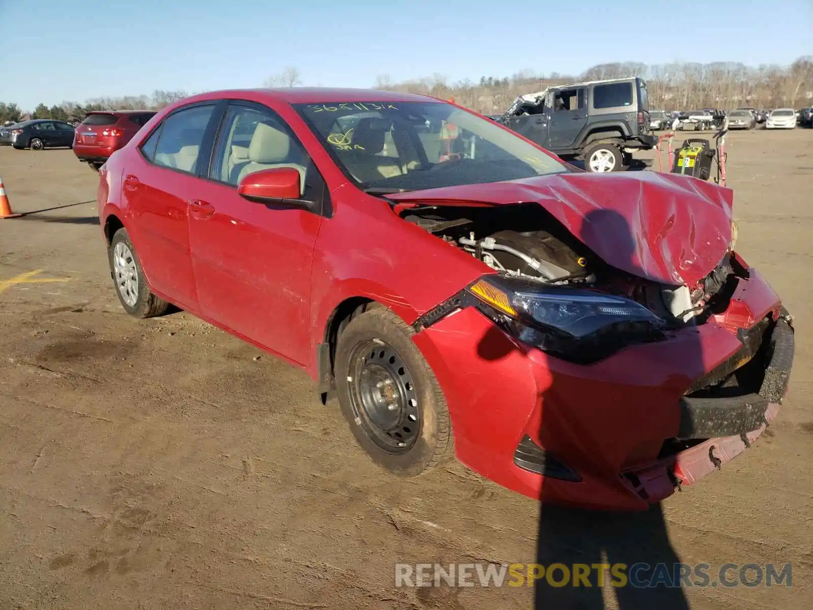 1 Photograph of a damaged car 2T1BURHEXKC178203 TOYOTA COROLLA 2019