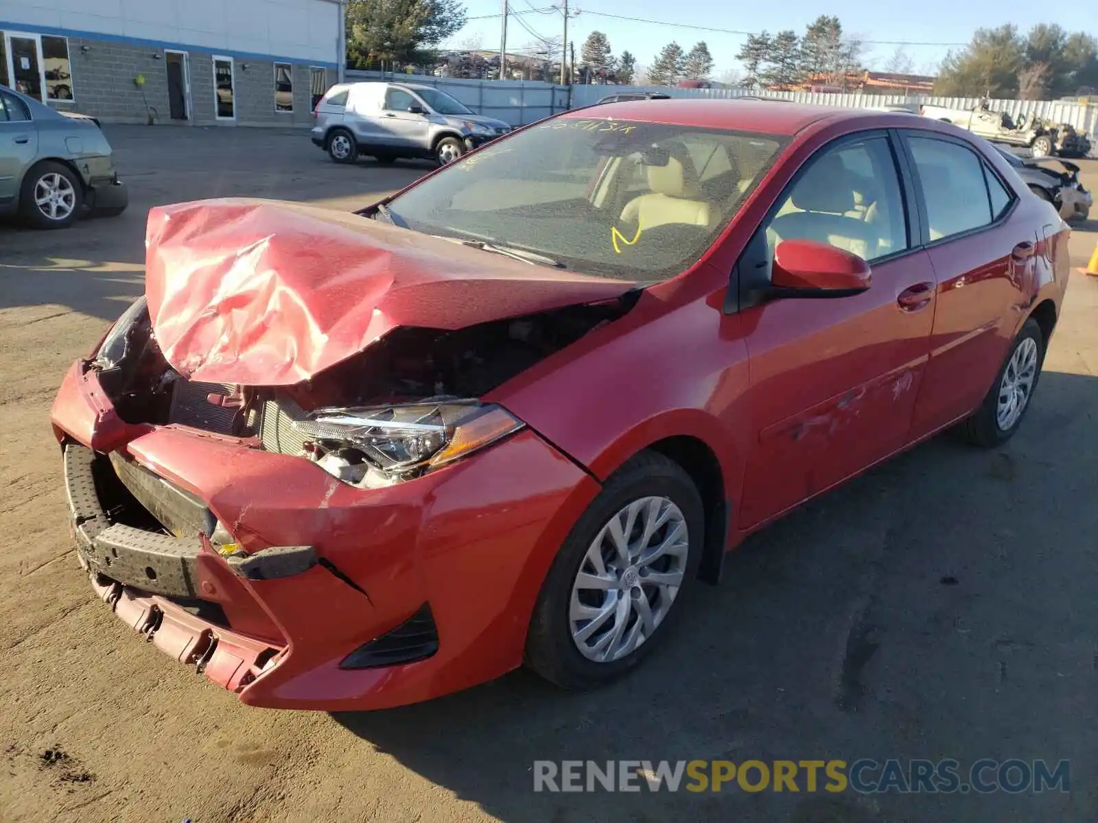 2 Photograph of a damaged car 2T1BURHEXKC178203 TOYOTA COROLLA 2019