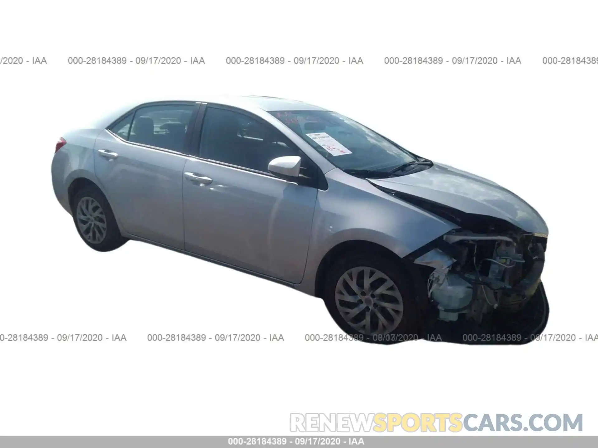 1 Photograph of a damaged car 2T1BURHEXKC179108 TOYOTA COROLLA 2019