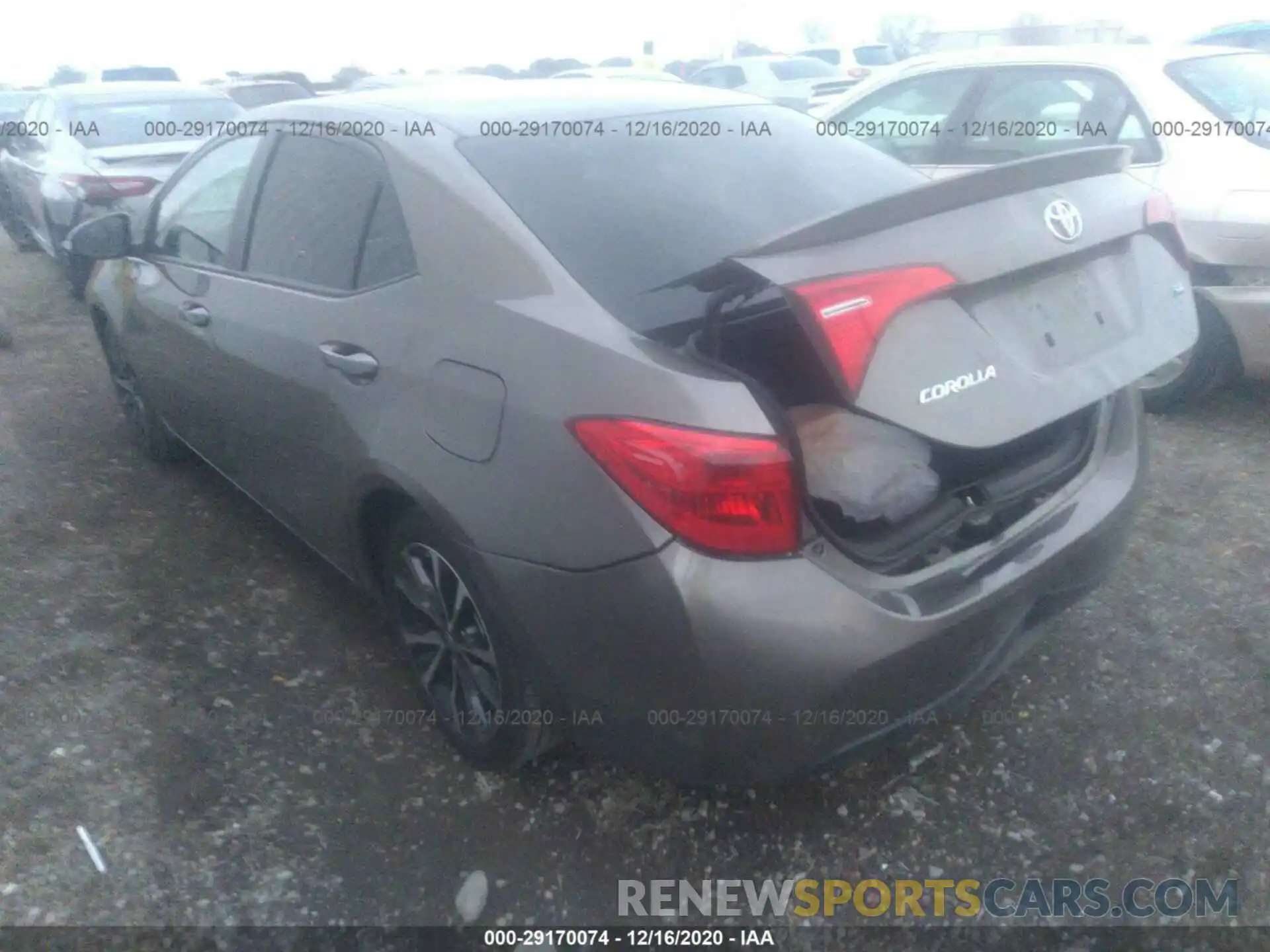 3 Photograph of a damaged car 2T1BURHEXKC179237 TOYOTA COROLLA 2019