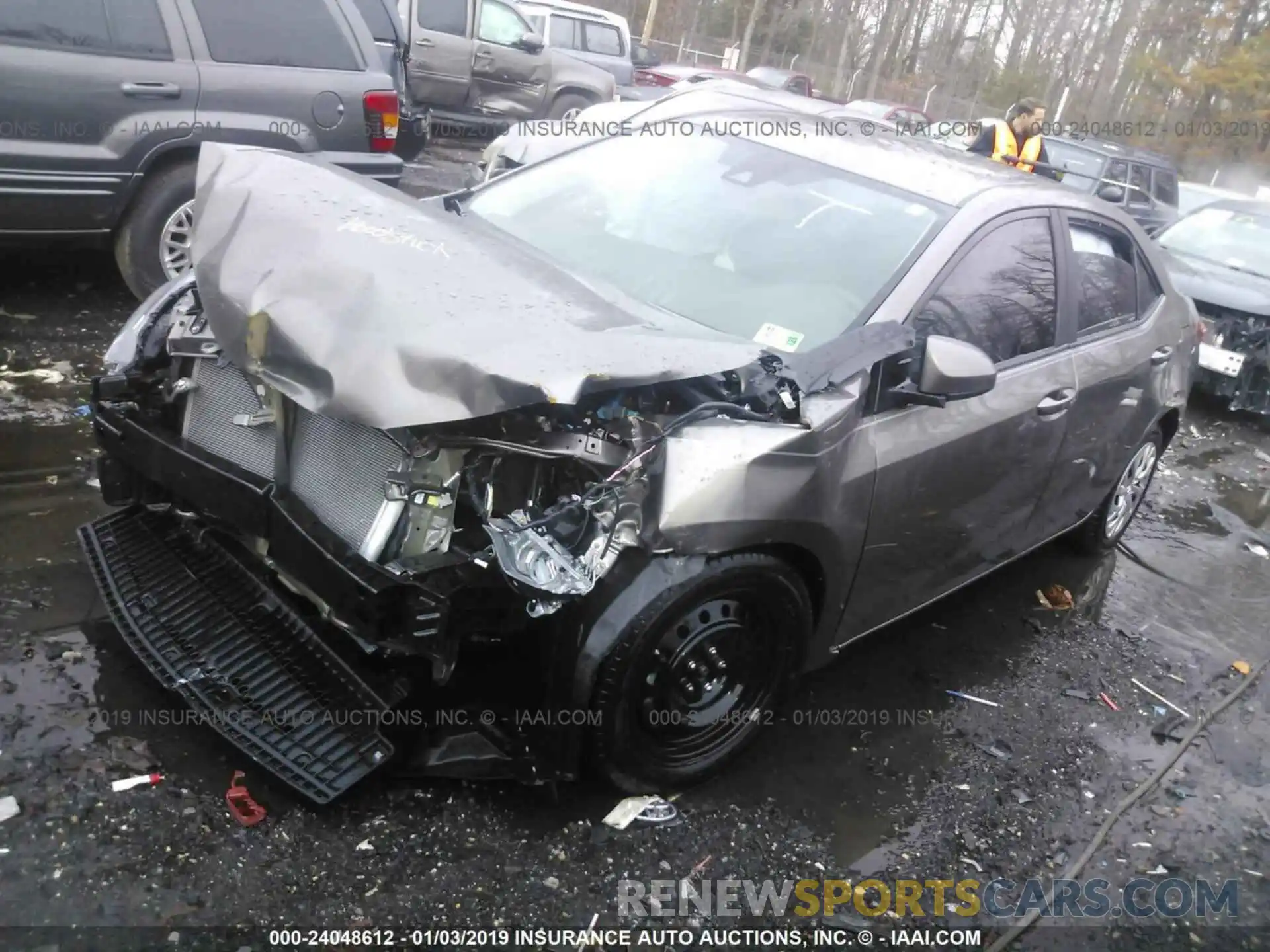 2 Photograph of a damaged car 2T1BURHEXKC179724 TOYOTA COROLLA 2019