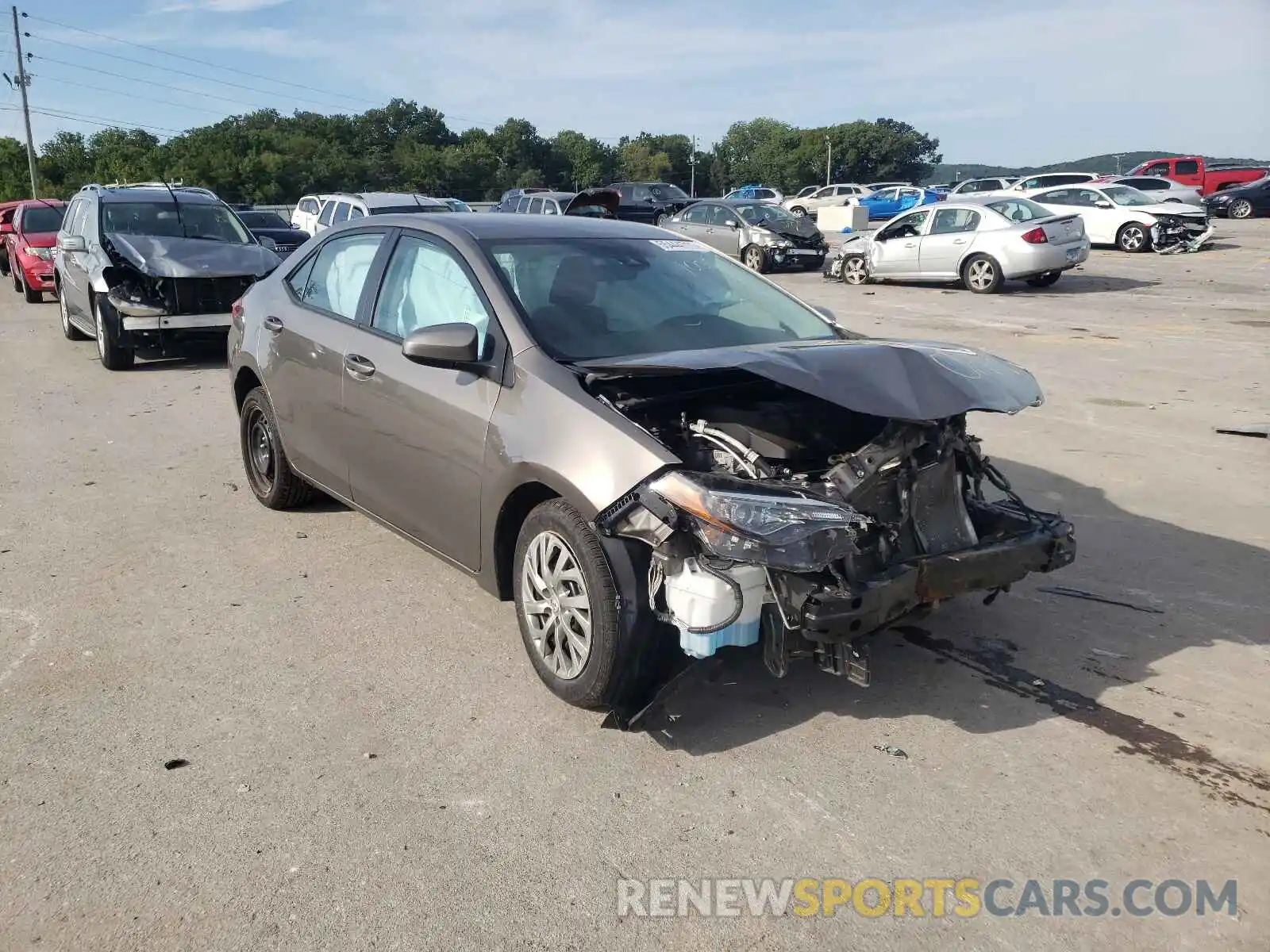 1 Photograph of a damaged car 2T1BURHEXKC181005 TOYOTA COROLLA 2019