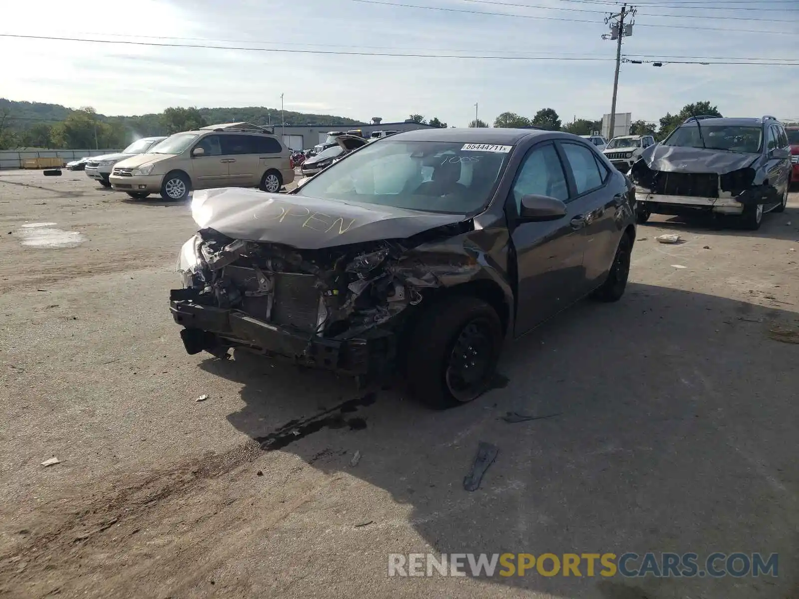 2 Photograph of a damaged car 2T1BURHEXKC181005 TOYOTA COROLLA 2019