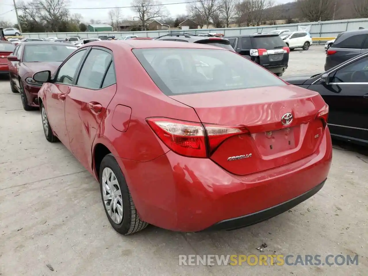 3 Photograph of a damaged car 2T1BURHEXKC181845 TOYOTA COROLLA 2019