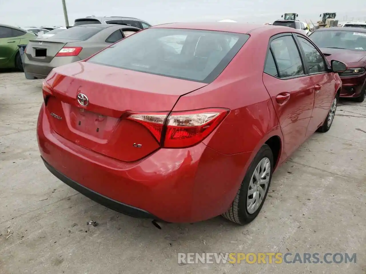 4 Photograph of a damaged car 2T1BURHEXKC181845 TOYOTA COROLLA 2019