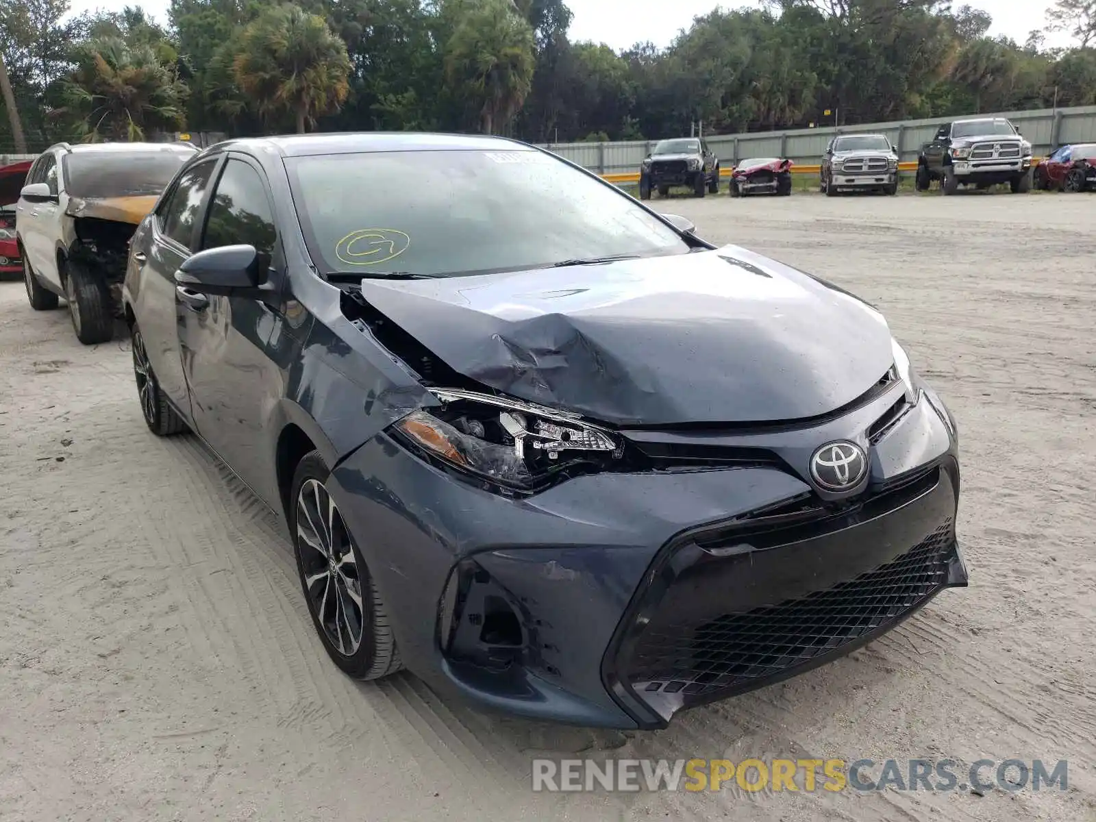 1 Photograph of a damaged car 2T1BURHEXKC182106 TOYOTA COROLLA 2019