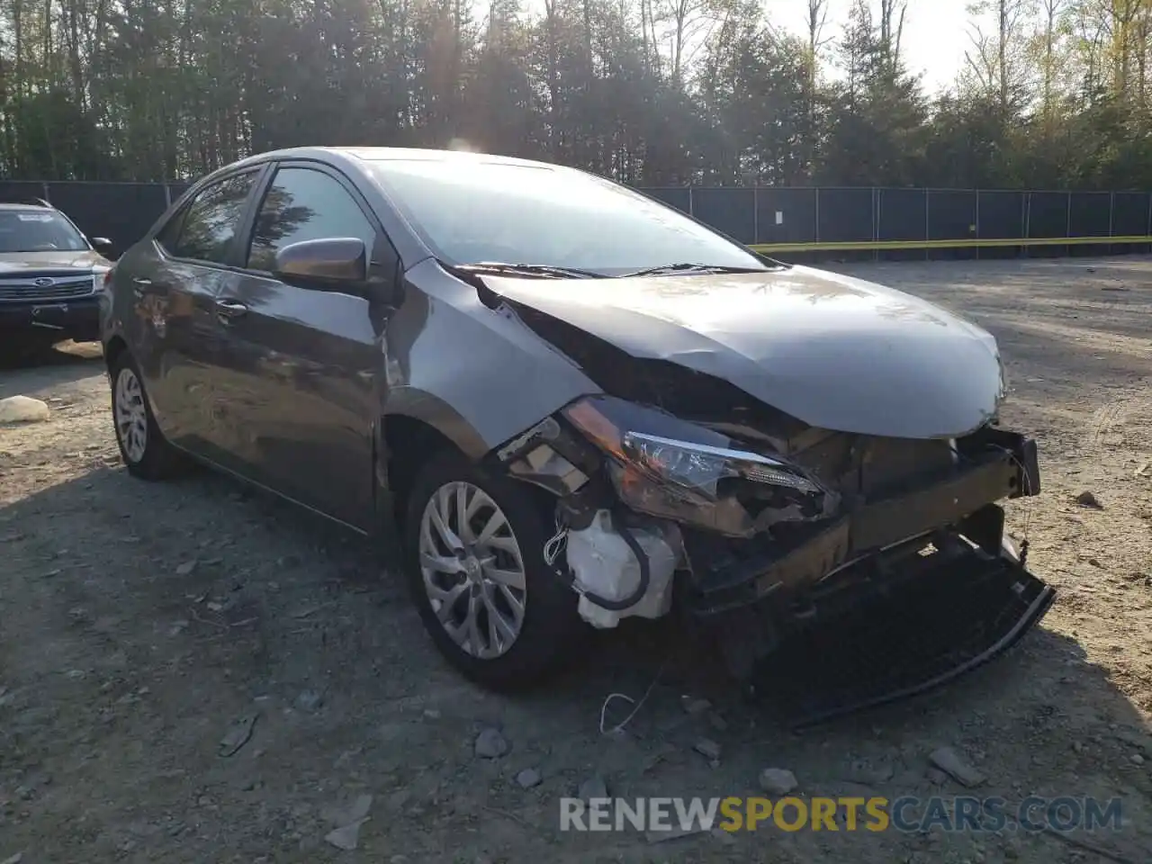 1 Photograph of a damaged car 2T1BURHEXKC182493 TOYOTA COROLLA 2019