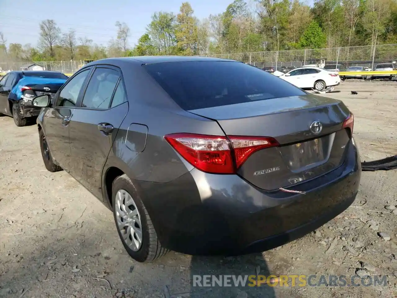 3 Photograph of a damaged car 2T1BURHEXKC182493 TOYOTA COROLLA 2019