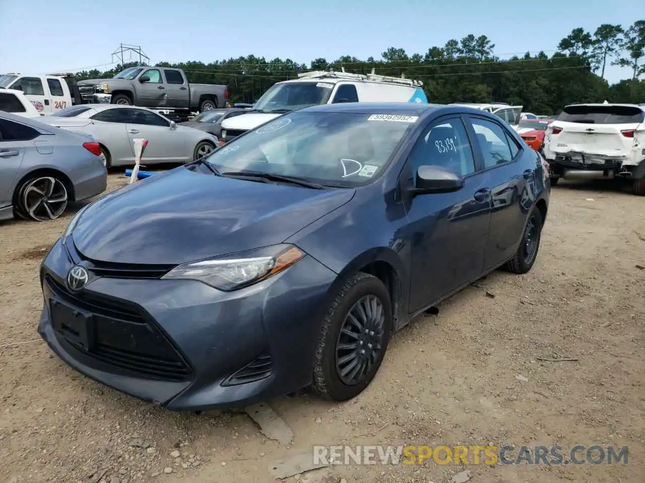 2 Photograph of a damaged car 2T1BURHEXKC182509 TOYOTA COROLLA 2019