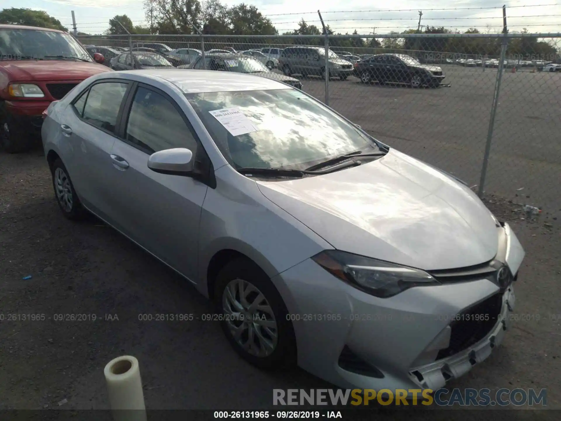 1 Photograph of a damaged car 2T1BURHEXKC183269 TOYOTA COROLLA 2019