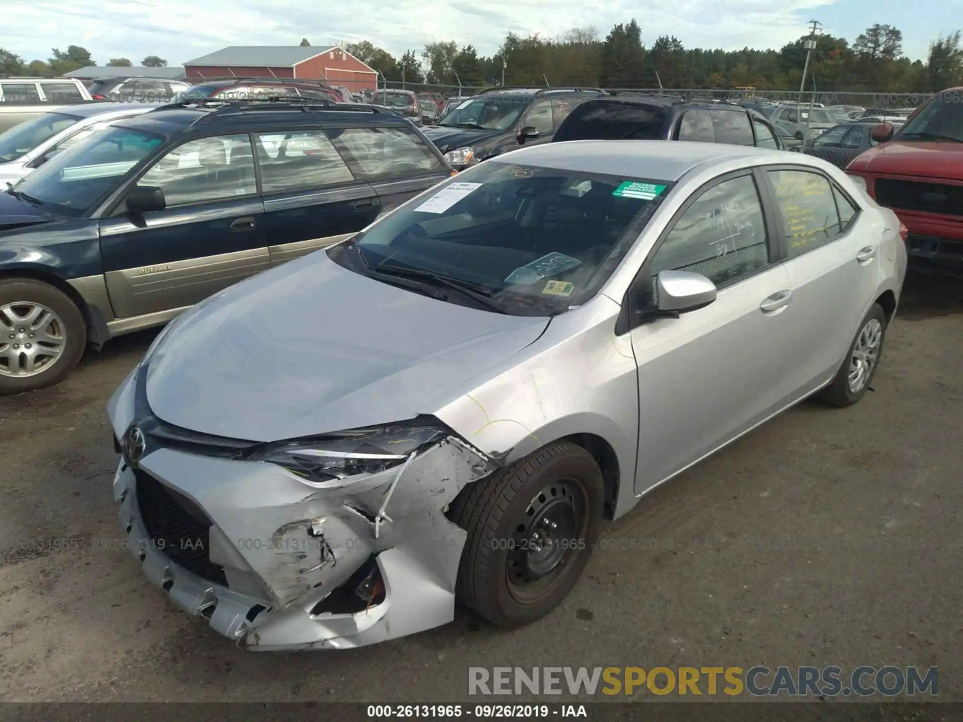 2 Photograph of a damaged car 2T1BURHEXKC183269 TOYOTA COROLLA 2019