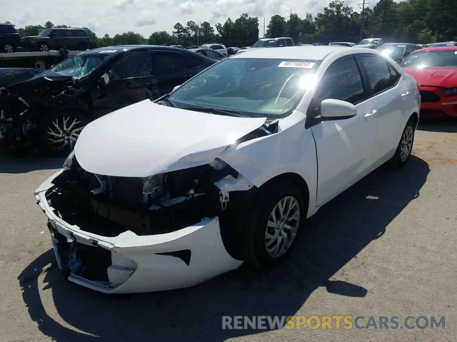 2 Photograph of a damaged car 2T1BURHEXKC183448 TOYOTA COROLLA 2019