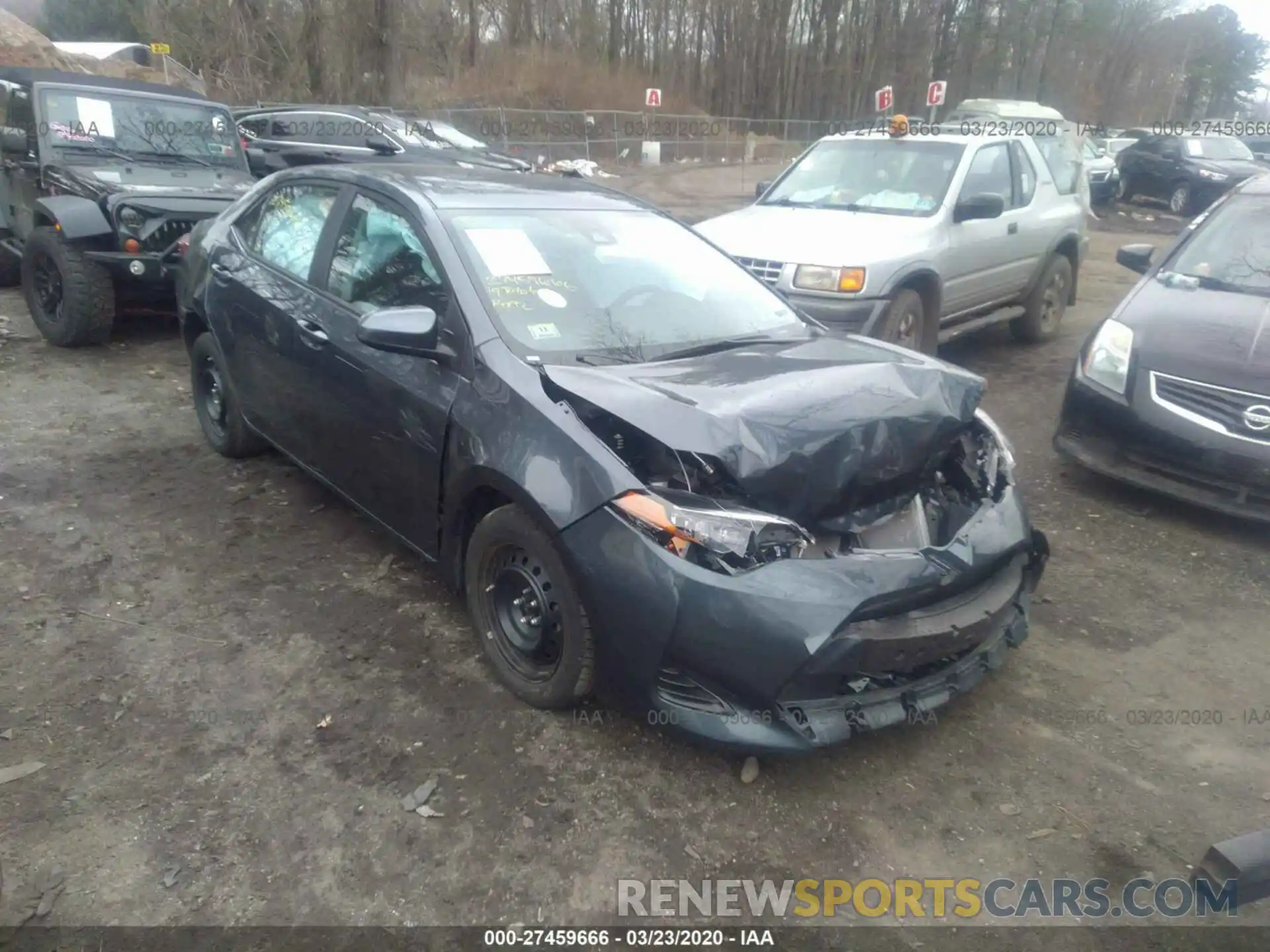 1 Photograph of a damaged car 2T1BURHEXKC183966 TOYOTA COROLLA 2019
