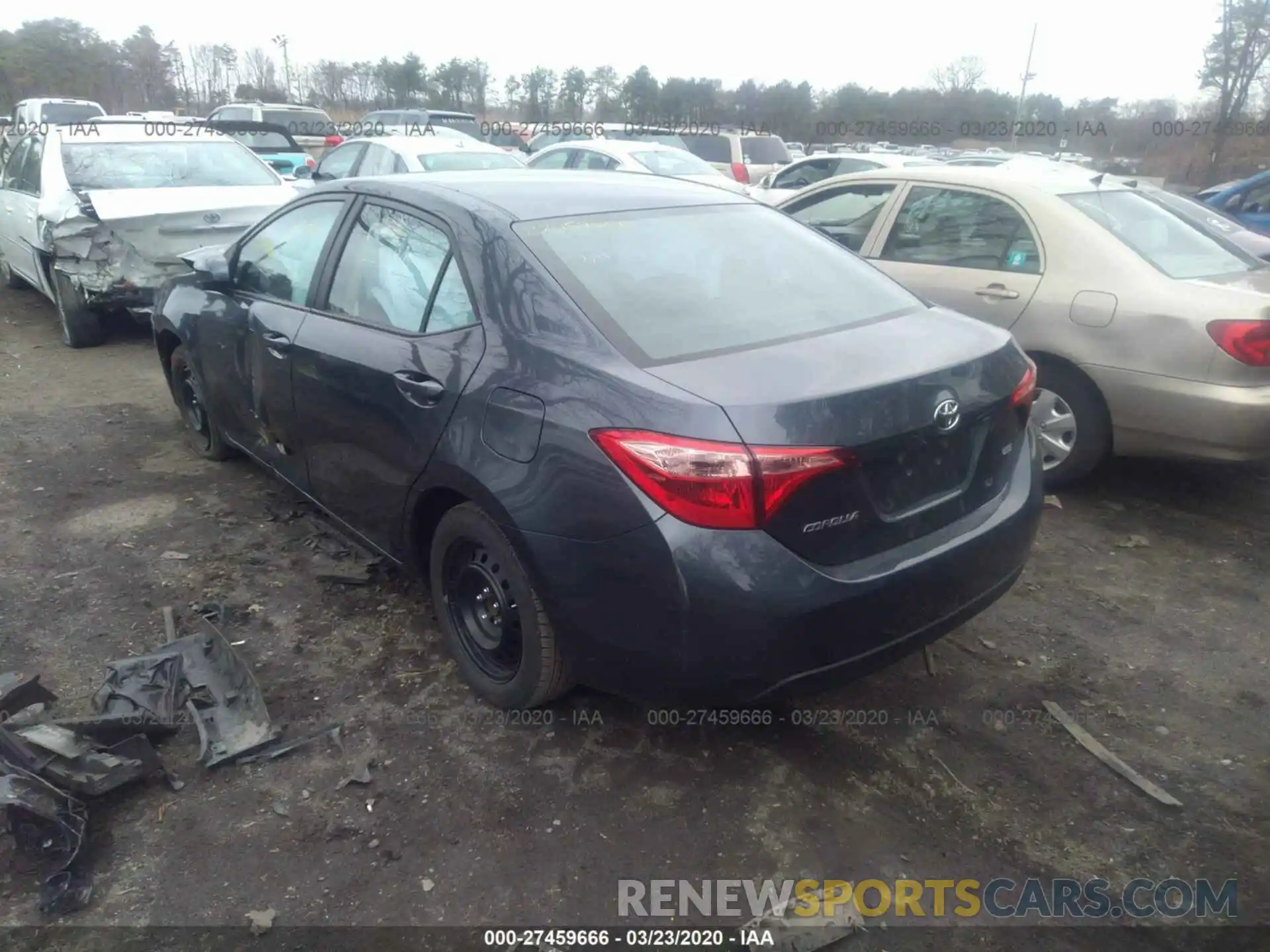 3 Photograph of a damaged car 2T1BURHEXKC183966 TOYOTA COROLLA 2019