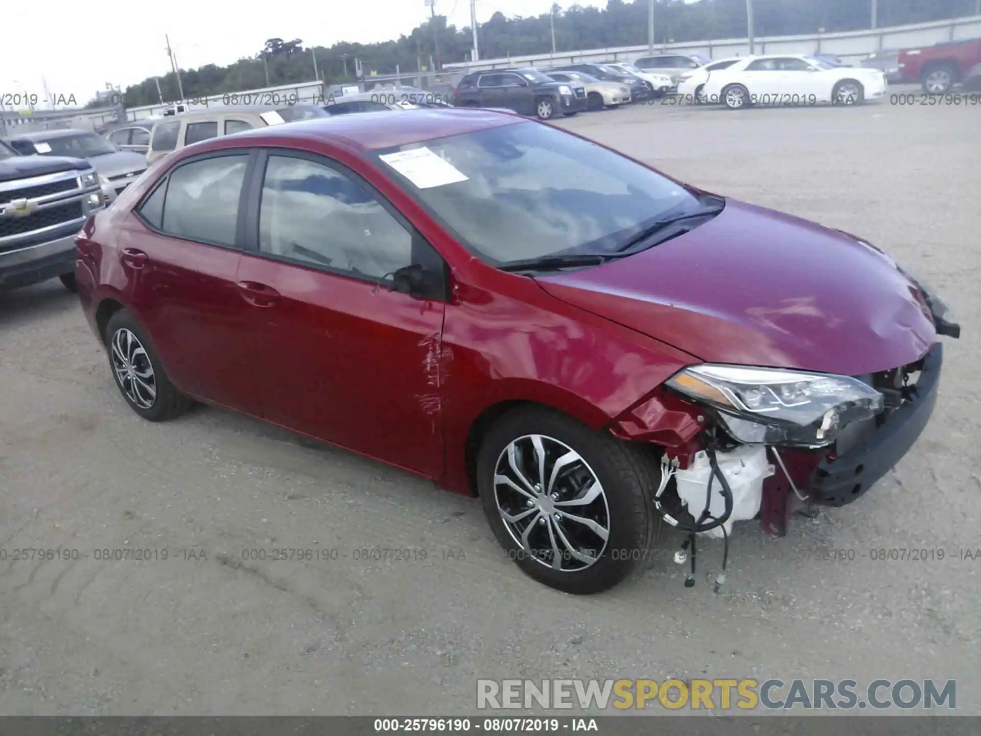 1 Photograph of a damaged car 2T1BURHEXKC183983 TOYOTA COROLLA 2019