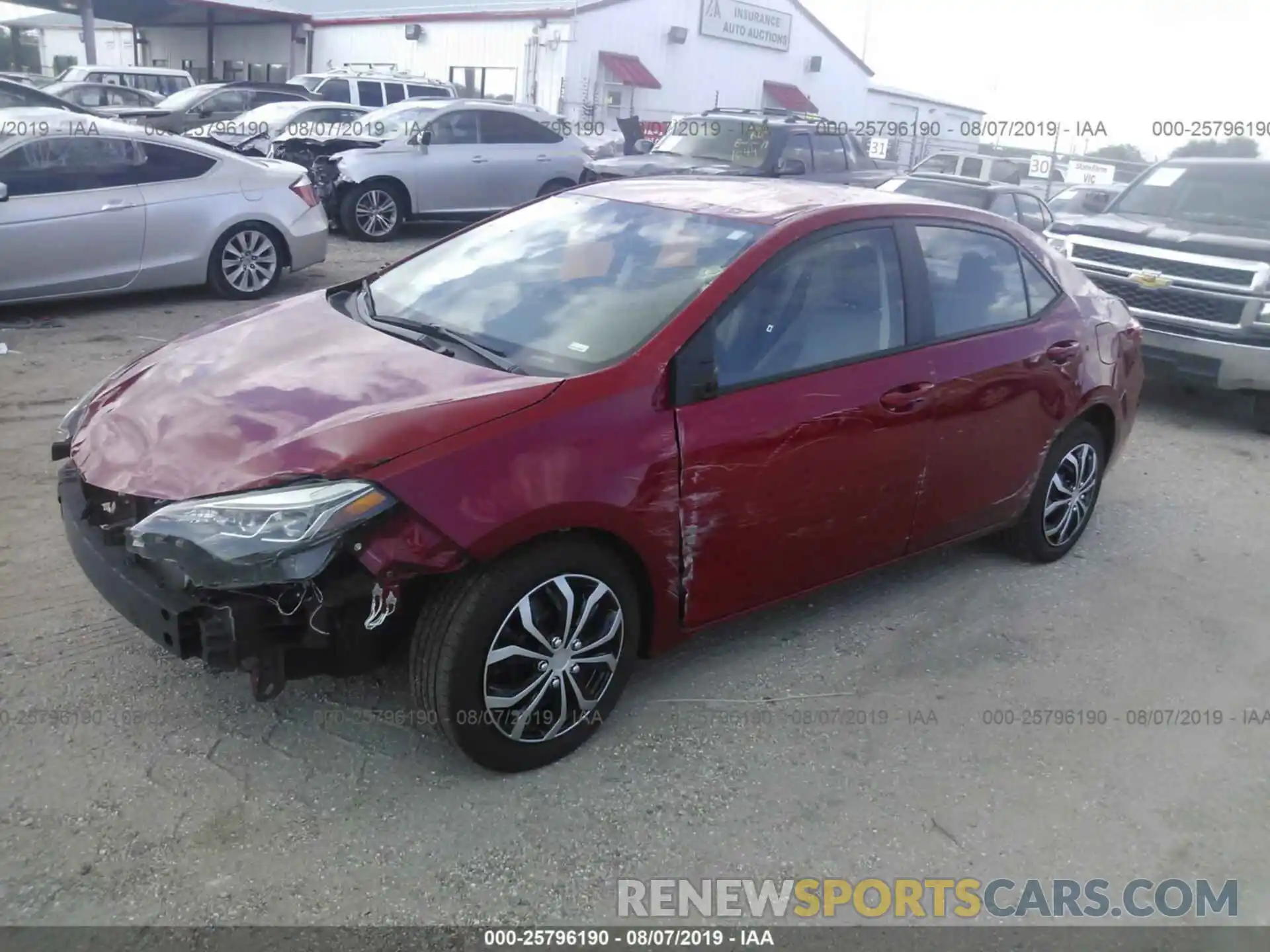 2 Photograph of a damaged car 2T1BURHEXKC183983 TOYOTA COROLLA 2019