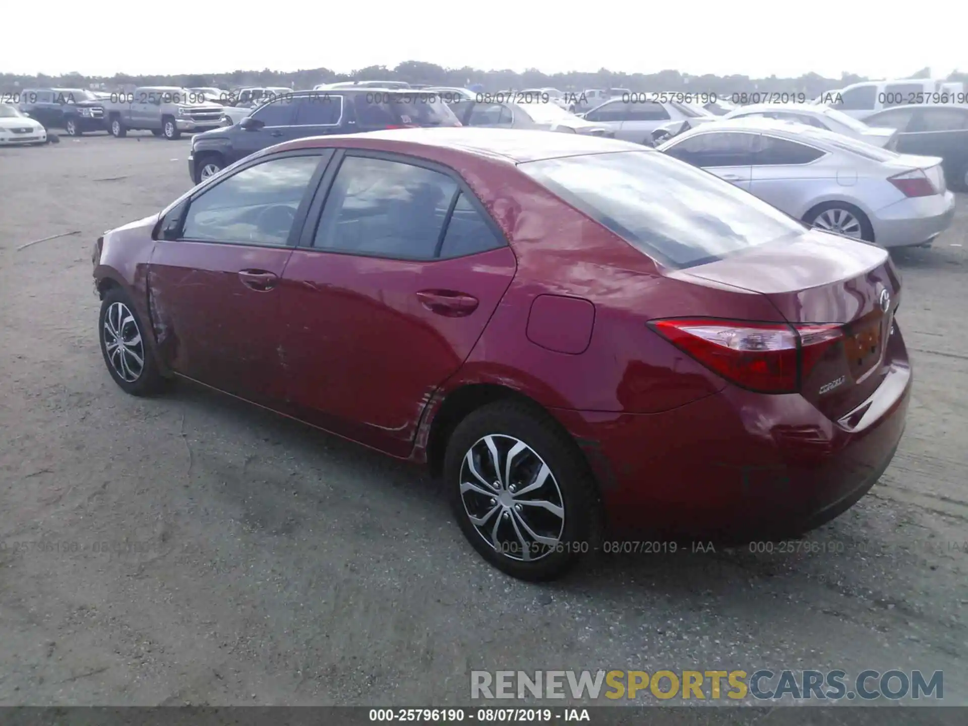 3 Photograph of a damaged car 2T1BURHEXKC183983 TOYOTA COROLLA 2019