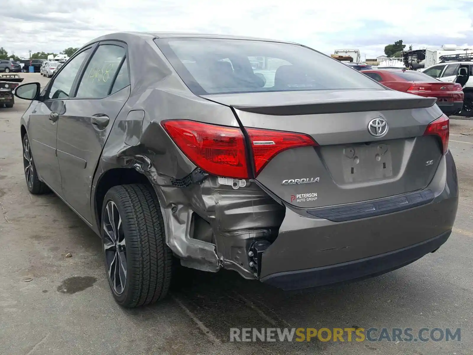 3 Photograph of a damaged car 2T1BURHEXKC184213 TOYOTA COROLLA 2019